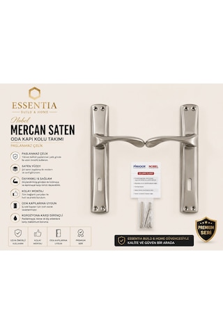 Nobel Mercan Saten Oda Kapı Kolu Takımı Paslanmaz Çelik, Ağır Gövde, Premium Seri Çoklu Renk Nobel Mercan Saten Oda Kapı Kolu Takımı Paslanmaz Çelik, Ağır Gövde, Premium Seri Çoklu Renk