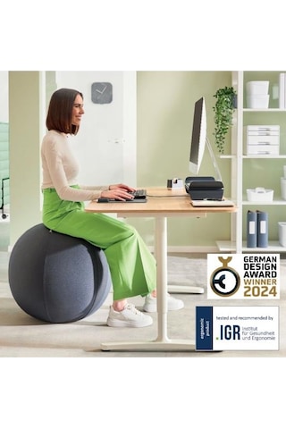 Leitz Ergo Active Kaymaz Oturma Topu 75 Cm - Koyu Gri - Kod:65430089