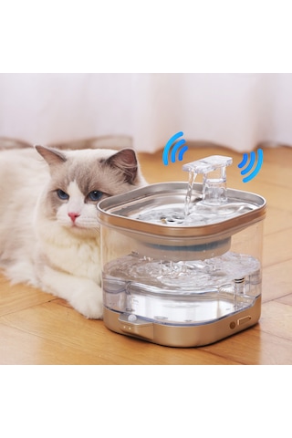 Ecronicword Kablosuz Akıllı Kedi Ve Köpek Evcil Hayvan Su Çeşmesi
