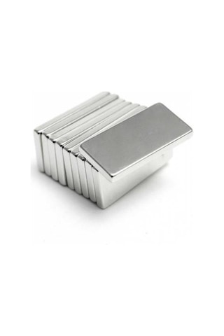 5 Adet 20x8x2 Mm Köşeli Neodyum Mıknatıs Dikdörtgen