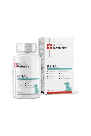 Dr. Nature's Renal Böbrekleri Destekleyen Köpek Vitamini 75 Tablet