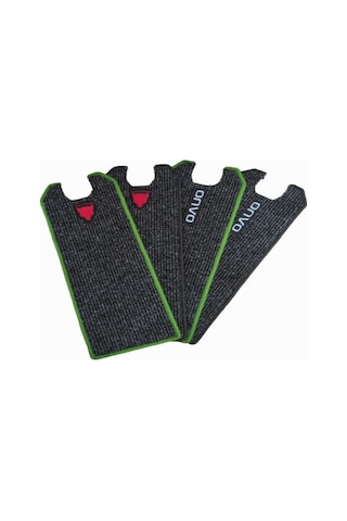 Elektrikli Scooter Aksesuar Koruyucu Paspas Onvo Rx-6 Rx-6 Rx6 Uyumlu Haki Kenar Kırmızı Kurt Amblemli Siyah