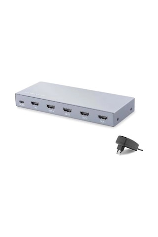 Hadron Hdx1432 Hdmı Splitter Edıd 8k 60 Hz 1 Giriş 4 Çıkış Gri Kdo
