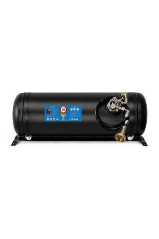 35 Litre Euro Yatay Karavan Lpg Tankı Siyah