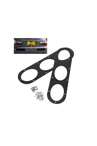 Geeroyoo 2 Adet Siyah Araba Tampon Akışkanlığı Diffüzyörü - Alüminyum Konstruksiyon, Sürüş Verimliliğini Artırır, Hız Ve Aerodinamik İyileştirir