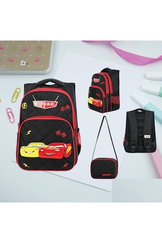 Waddell Ilkokul Çantası Ve Beslenme Çantası Araba Desenli