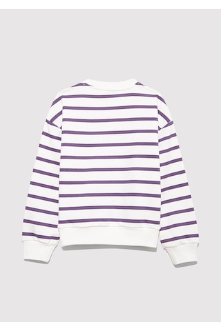 Mavi Beyaz Kız Çocuk Sweatshirt M7s10038-88138 Beyaz