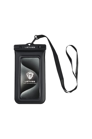 Universal Su Geçirmez Kılıf Lenyes Wb2002 Ip68 Sertifikalı Bıyun Askılı Max 6.7 İnç Siyah
