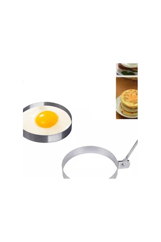 Metalik Daire Şeklinde Metal Omlet Yumurta Ve Krep Kalıpları Evimdeyokyok