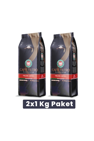 Mare Mosso Caffe Filtro Clasico Taze Kavrulmuş Klasik Filtre Kahve 2 x 1 KG