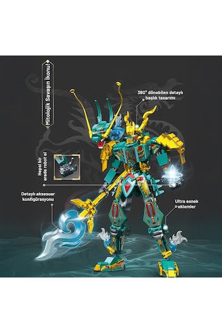 Sembo Block Mystic Armor Çin Ejderi Figür Yapı Bloğu Seti 478 Parça