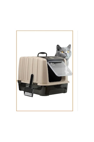 Comanchero Xl Kapalı Kedi Tuvaleti Kürek Ve Filtre Hediyeli, Hijyenik Ve Kokusuz Kullanım