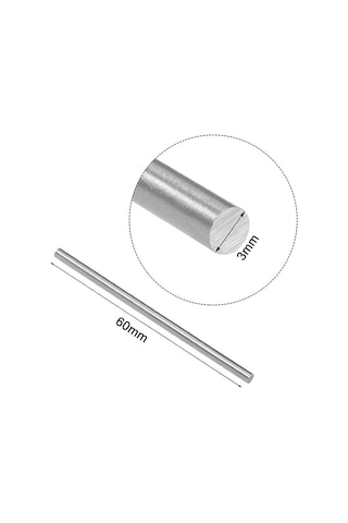 3Mm X 60Mm Metal Mil Çelik Çubuk Aks Oyuncak Rc Araba Robot