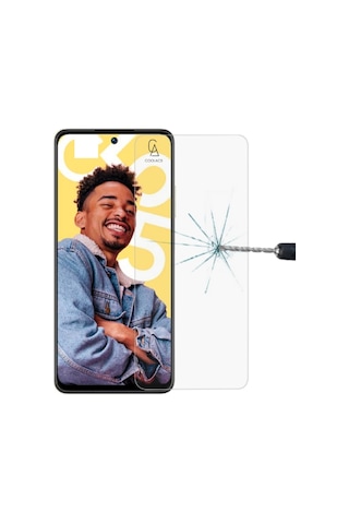 Realme C55 İle Uyumlu Kılıf Soft Yumuşak Telefon Kılıfı Ve Temperli Kırılmaz Cam Ekran Koruyucu Seti