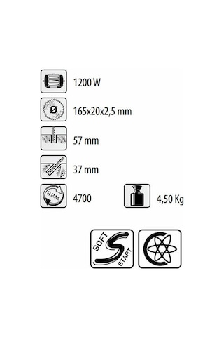 Felisatti FS-SCF165/1200 Daire Testere 1200 W