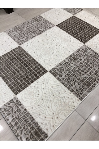 Flora Halı Troya 0731 A 165X230 Vizon Krem 4 M2 Halı !