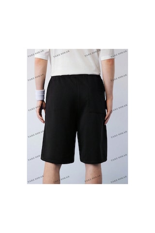 Tarzsokak Y2k Unisex Yaz Şort Bermuda Harajuka Anime Retro Kod-11399 Siyah