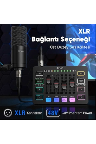 Fifine Sc3 Usb Beyaz Stüdyo Kayit Ses Karti