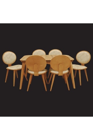 Masa-PAPEL OVAL Sırt Sandalye Model Takım Kayın kaplama torna RETRO Dikdörtgen Açılır El Yapım