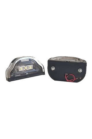 2 Adet Tır Kamyon Dorse Plaka Lambası Kobra Krom 12-24 Volt