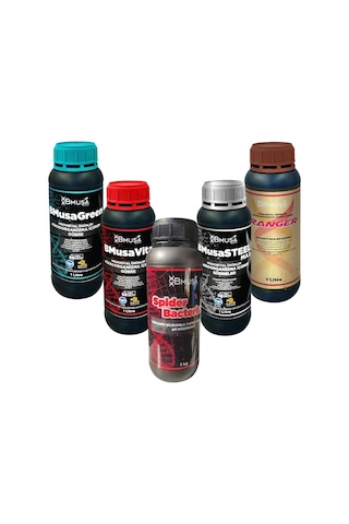 Bmusa Mikrobiyal Gübreleri Ve Spider Bacterium Organik Silikon Yayıcı Yapıştırıcı Set 5