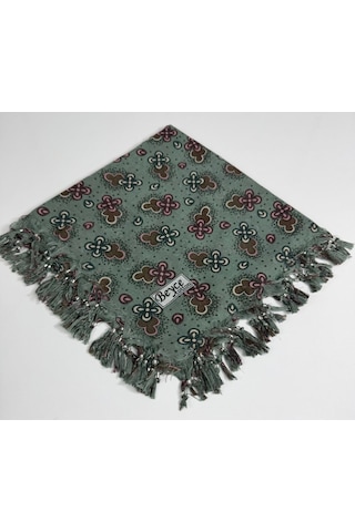 Beyce Cotton Sökme Boncuklu Desenli Tülbent 06440 Mint Yeşili