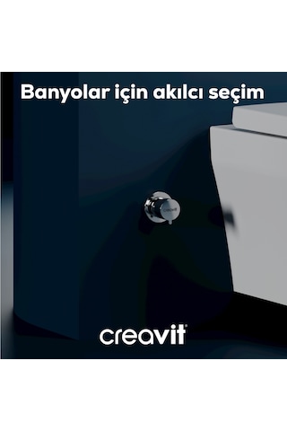Creavit Aç Kapa Ara Kesme Valfi 3/4"-3/4" Ppr Krom Ms.ac25l