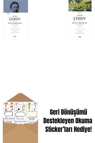 Anton Çehov Bütün Eserleri 13 Ciltli + Anton Çehov Bütün Eserleri 12 + Okuma Sticker'ları