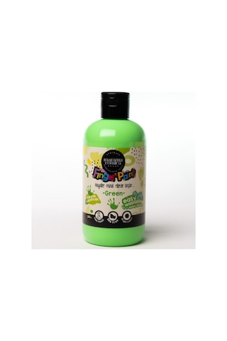4'lü Mammacomica Yıkanabilir Parmak Boyası-4 250ml- 3'lü Sünger Roller