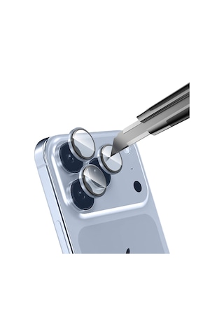 Apple Uyumlu iPhone 17 Pro Zore Mikro Kamera Lens Koruyucu Turuncu