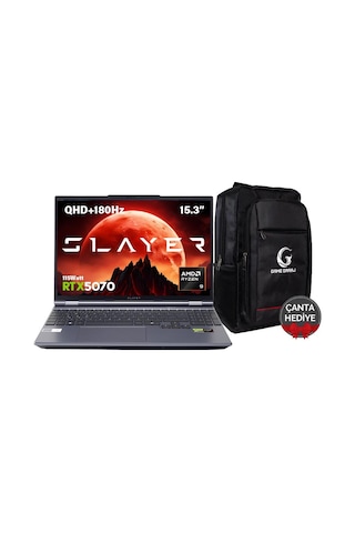Game Garaj Slayer R9t2-5070 C2 Amd Ryzen 9 8945hx 16gb Ram 1tb Ssd Rtx5070 15.3" 180hz Qhd+ Ips Freedos Gaming Laptop