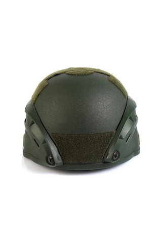 Haki Koruyucu Başlık Miğfer - Askeri Airsoft Paintball Kask Haki