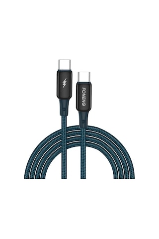 Foneng X87 60w Type-c To Type-c Örgü 1.2m Hızlı Data Ve Şarj Kablosu