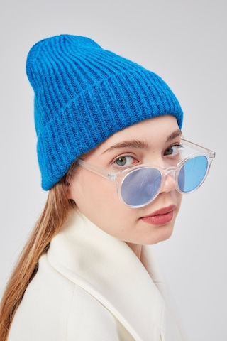 Derikem Basic Şık Standart Lüks Unisex Tiftik Bere Mavi