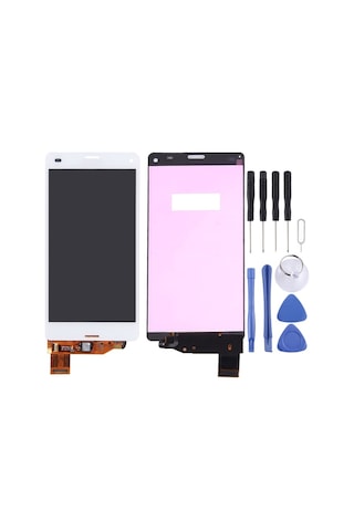 Cbtx Sony Xperia Z3 Compact / M55w / Z3 Mini Beyaz İçin Lcd Ekran + Dokunmatik Panel