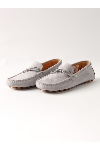 Dufy Gri Erkek Süet Loafer Ayakkabı - 105710-gri Gri
