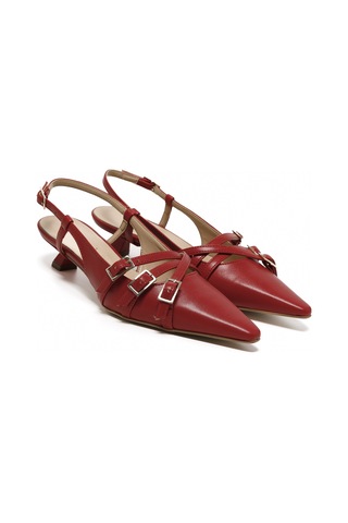 Topuklu/ Stiletto Kadın 1971010 Nacree Capra Rosso Rosso Bordo