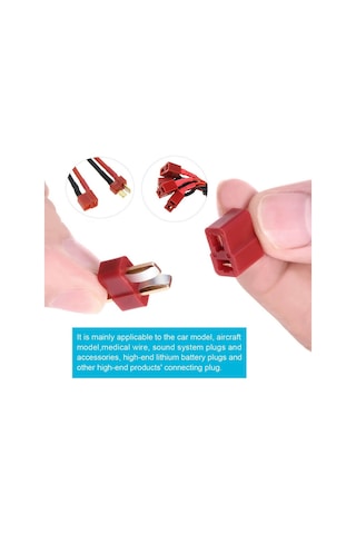 Wozlo T-plug Erkek Lipo Pil Konnektör - 5 Adet