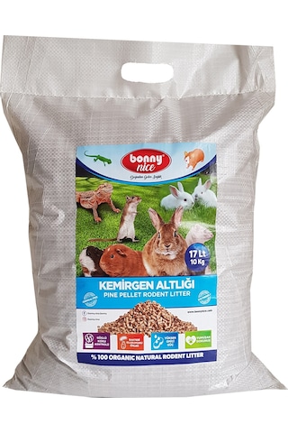 Bonny Nice Organik Çam Pelet Hamster Altlığı 10 Kg 17 L