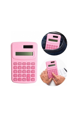 Pm-25421 Pembe Mini Hesap Makinesi Belirtilmemis