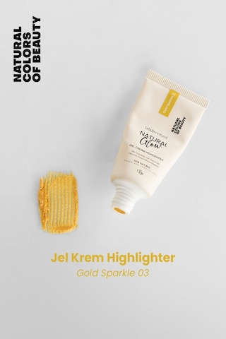Bade Natural Jel Krem Highlighter Gold Sparkle 03 %100 Doğal