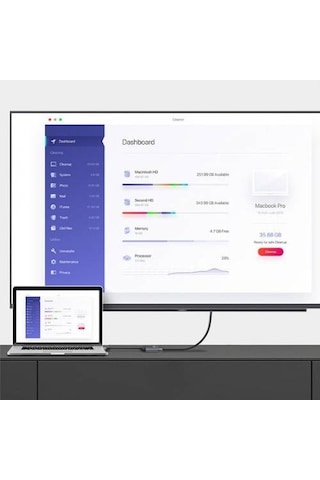 Polham 4K HDMI to Type-C Dönüştürücü 60Hz 20CM Type-C Görüntü Akt