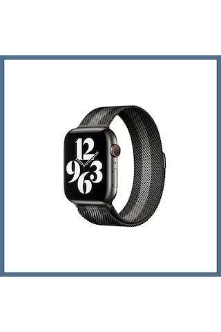 Buradabulabilirsin Watch 38mm Uyumlu Metal Mıknatıslı Kordon - Siyah-beyaz Bbz
