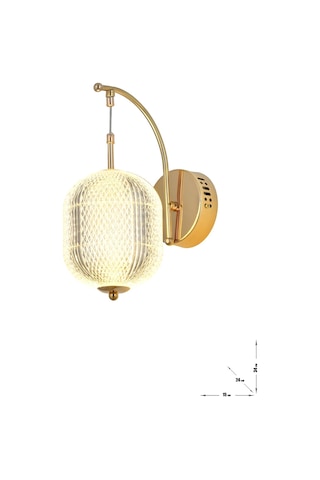 Torino Power Ledli Modern Lüks Duvar Aplik 3 Renk Sarı-beyaz-gün İşığı - Gold Gold