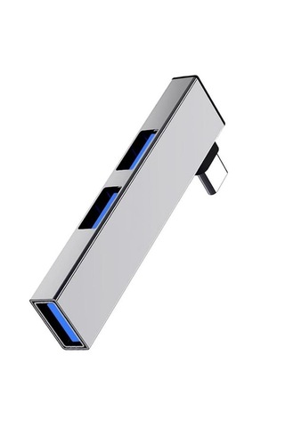 Type C To Usb 3.0 Hub 3 Portlu Çoklayıcı Alüminyum Gri