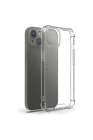 Apple Uyumlu iPhone 13 Pro Darbeye Dayanıklı Köşe Korumalı Kılıf Anti Şok Şeffaf Kapak Şeffaf