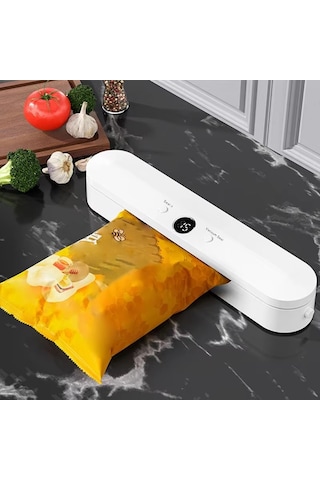 Sones Gıda Vakum Paketleme Makinesi 60kpa Emiş, Tekli / Vakum Paketleme Modları 10 Vakum Torbası Ab Fişi