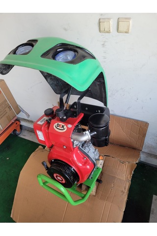 Çapa Makinası Patpat Fiber Kaput-Farlı Işıklı-Amotsör Makaslı Kaporta-Yeşil-Tüm Dizel Motorlar