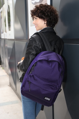 Jacbag Classic-tek Bölmeli Sırt Çantası-mor Renk:mor