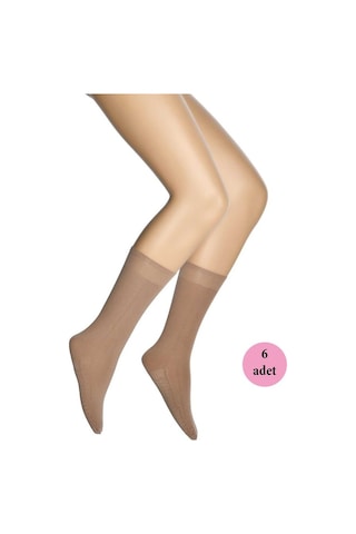 Dore 6 Adet Masaj Kadın Çorap Bronz 38-36-40 (553655906) Bronz